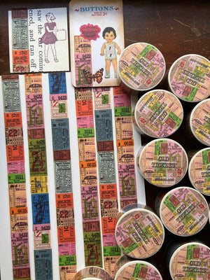 'Old Tickets' 20MM Washi (Printed) Tape - アンティーク風チケット by Mic Moc from micmoc.com