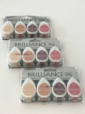 Tsukineko Brilliance Dew Drop Pigment Inks - Painter's Palette from micmoc.com at Mic Moc