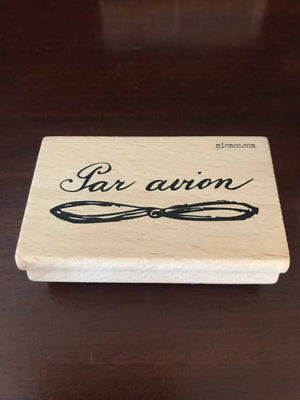 Par Avion Airmail Rubber Stamp by micmoc.com at Mic Moc Curated Emporium