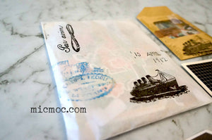 Par Avion Airmail Rubber Stamp by micmoc.com at Mic Moc Curated Emporium