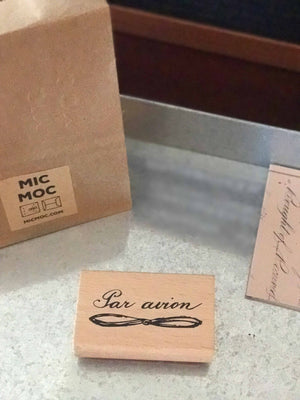 Par Avion Airmail Rubber Stamp by micmoc.com at Mic Moc Curated Emporium