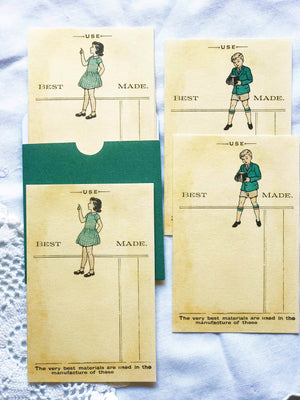 Vintage Journal Card Set  -  JC 004 'My Play Book' Aged from Mic Moc at micmoc.com
