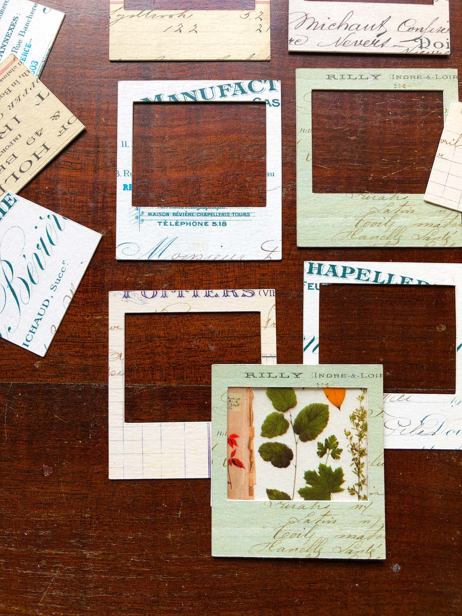'Polaroid Frames' Die Cuts (Paper Embellishments - 6 Pk) 正方形のフレーム from micmoc.com ('数字’ トレーディングカード)