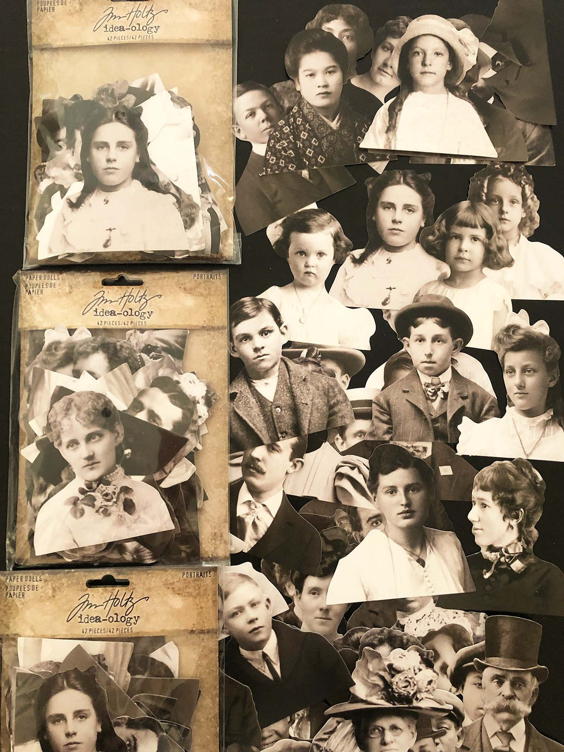 Tim Holtz® New Idea-ology Paper Dolls - Portraits TH94233 (42 Pack) from micmoc.com at Mic Moc