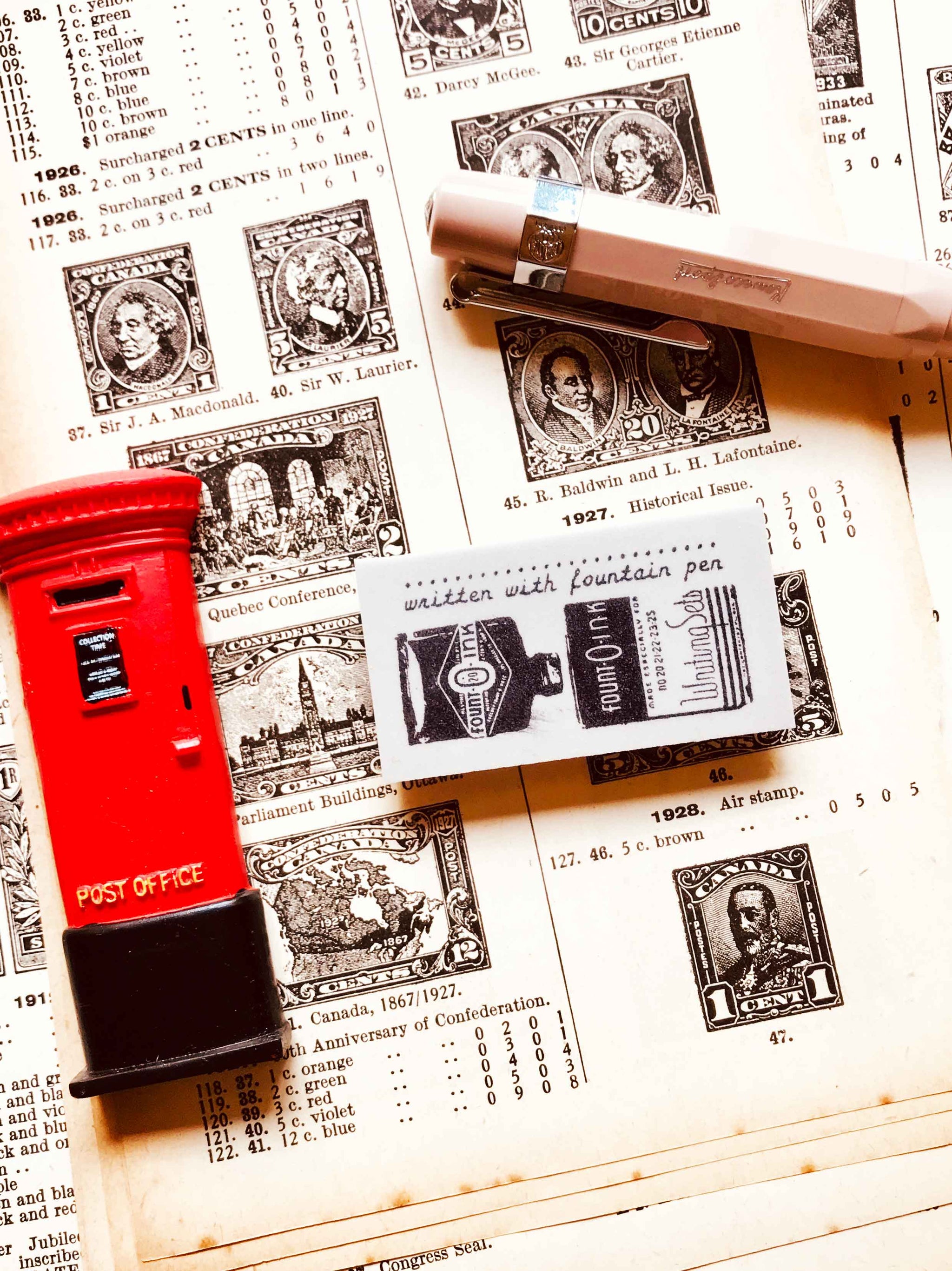 'Fountain Pen Written' - PRE-Mic Moc Rubber Stamps Feb 2020 from micmoc.com at Mic Moc