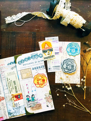 ‘Pretty Stitch’ Rubber Stamp by Mic Moc (プリティステッチ) from micmoc.com