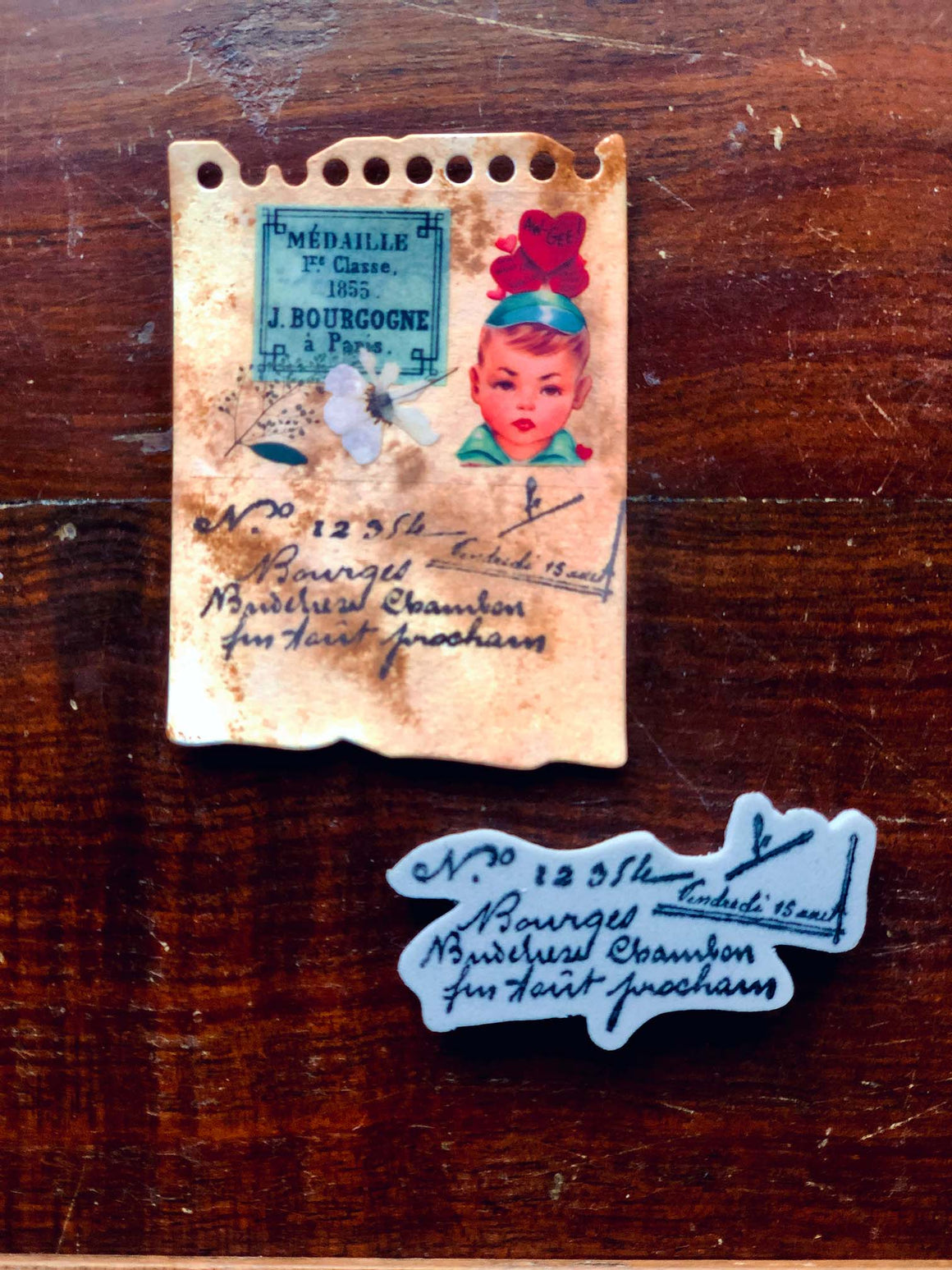 Rambles: French Script Rubber Stamp by Mic Moc (フランス語のスクリプト) hanko from micmoc.com