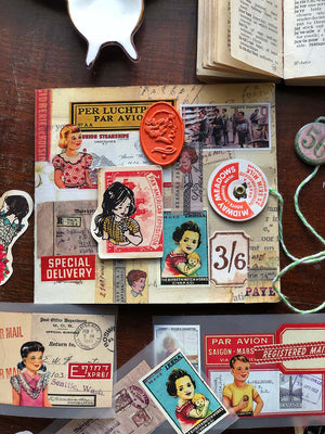 Collage Die Cuts 'Retro Mix II' (24 Pc/24個) by Mic Moc from micmoc.com 