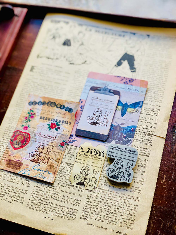 'Secret Note' Rubber Stamp by Mic Moc - (秘密のメモ) - from micmoc.com