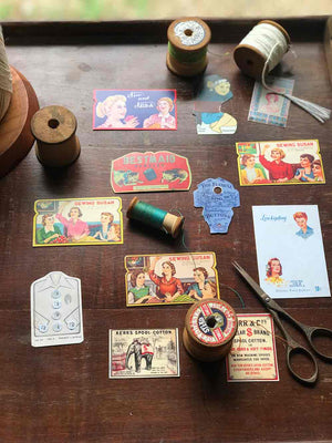 Vintage Dressmaker DIY Die Cuts (A5 Sheet) - Mic Moc from micmoc.com
