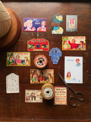 Vintage Dressmaker DIY Die Cuts (A5 Sheet) - Mic Moc from micmoc.com
