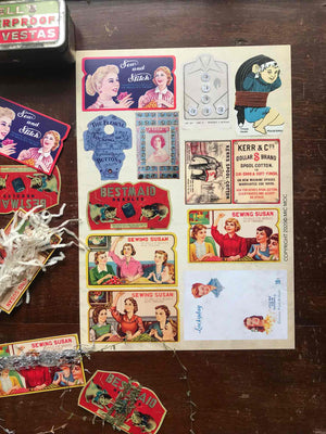 Vintage Dressmaker DIY Die Cuts (A5 Sheet) - Mic Moc from micmoc.com