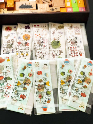 Shinzi Katoh Boxed Sticker Roll - Japanese Icons on micmoc.com