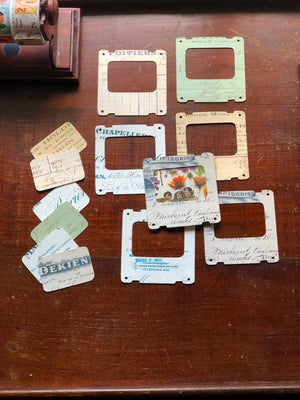 'Slide Frames' Die Cuts (Paper Embellishments - 6 Pk) フォトフレーム from micmoc.com ('数字’ トレーディングカード)