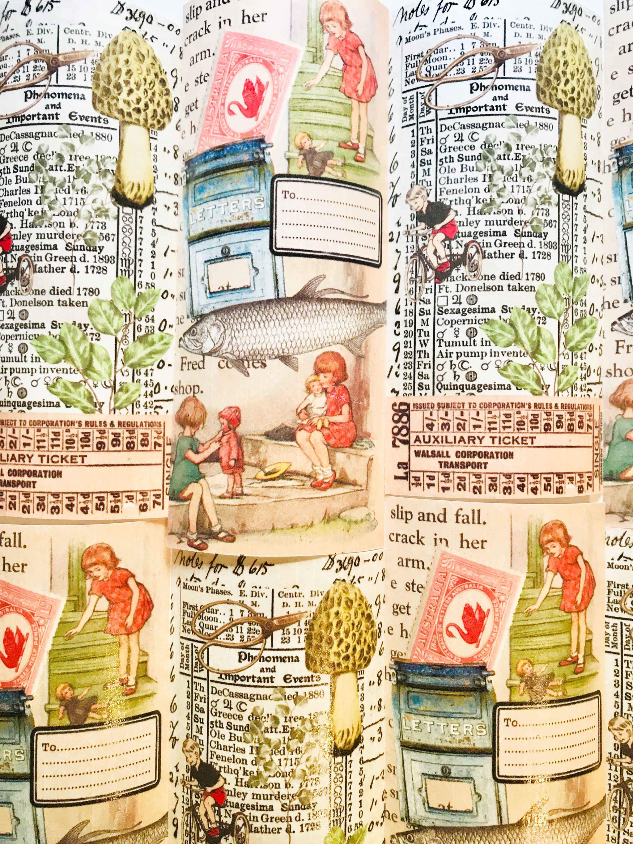 Gummed Collage Sheets - GCS 002 'My Storybook II' from Mic Moc at micmoc.com