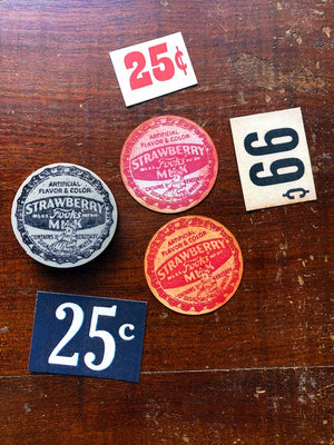 Strawberry Milk Soda Bottle Cap Rubber Stamp by Mic Moc (ストロベリーミルクソーダ ボトルキャップ)