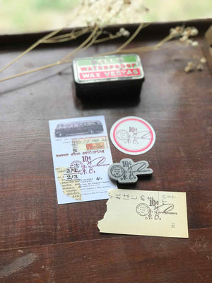 'Ten Cents Post Mark' Rubber Stamp by Mic Moc (10セントの郵便消印) from micmoc.com