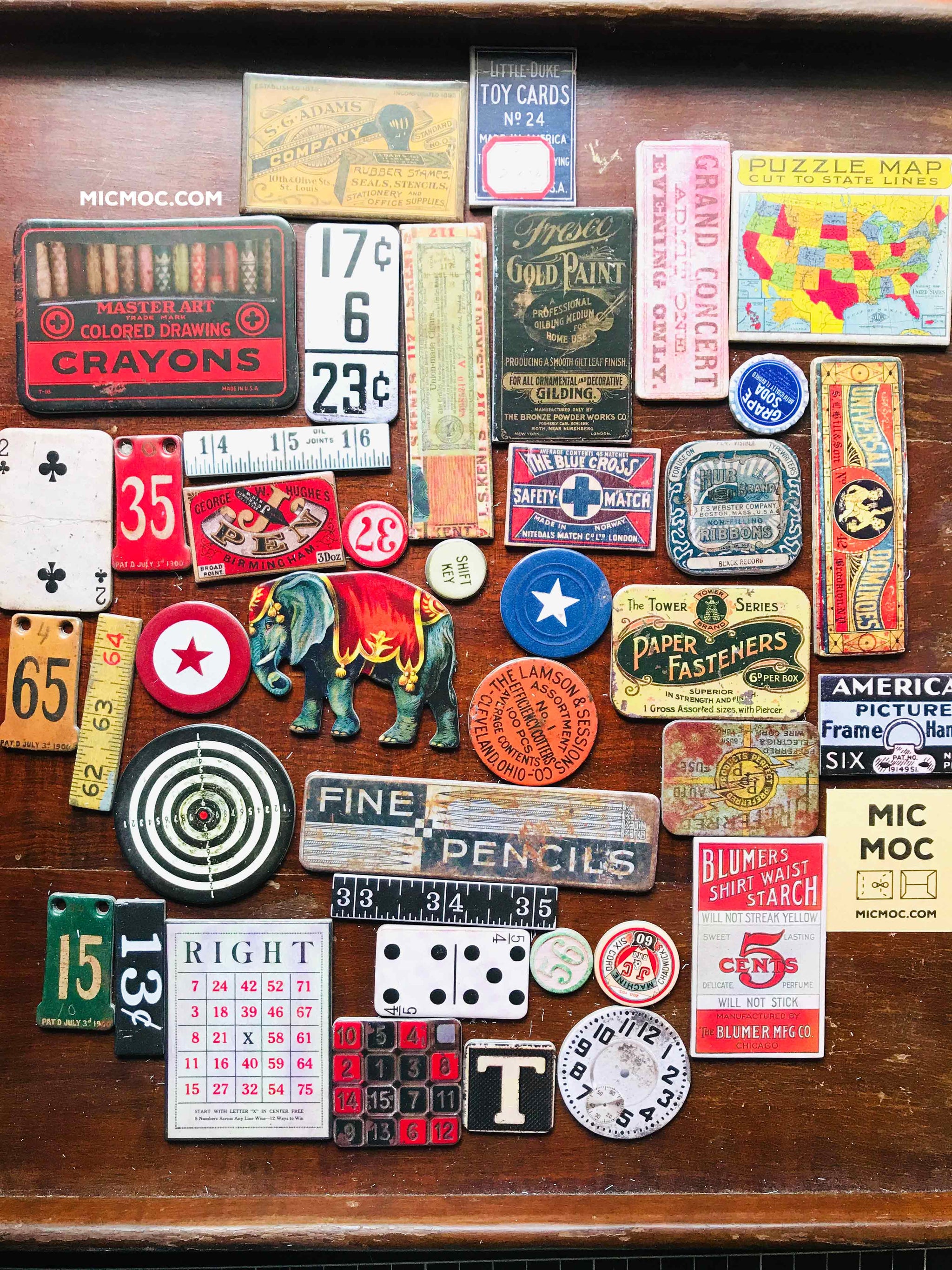 Tim Holtz® Idea-ology Junk Drawer Chipboard Baseboard Die-cuts 620177 from micmoc.com