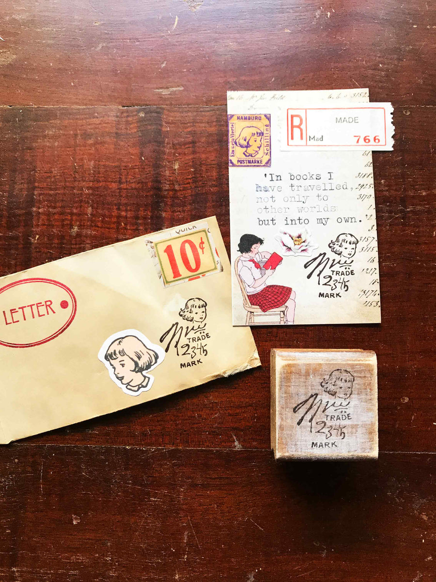 'Trademark Rambles' (script series) Wood Rubber Stamp by Mic Moc from micmoc.com