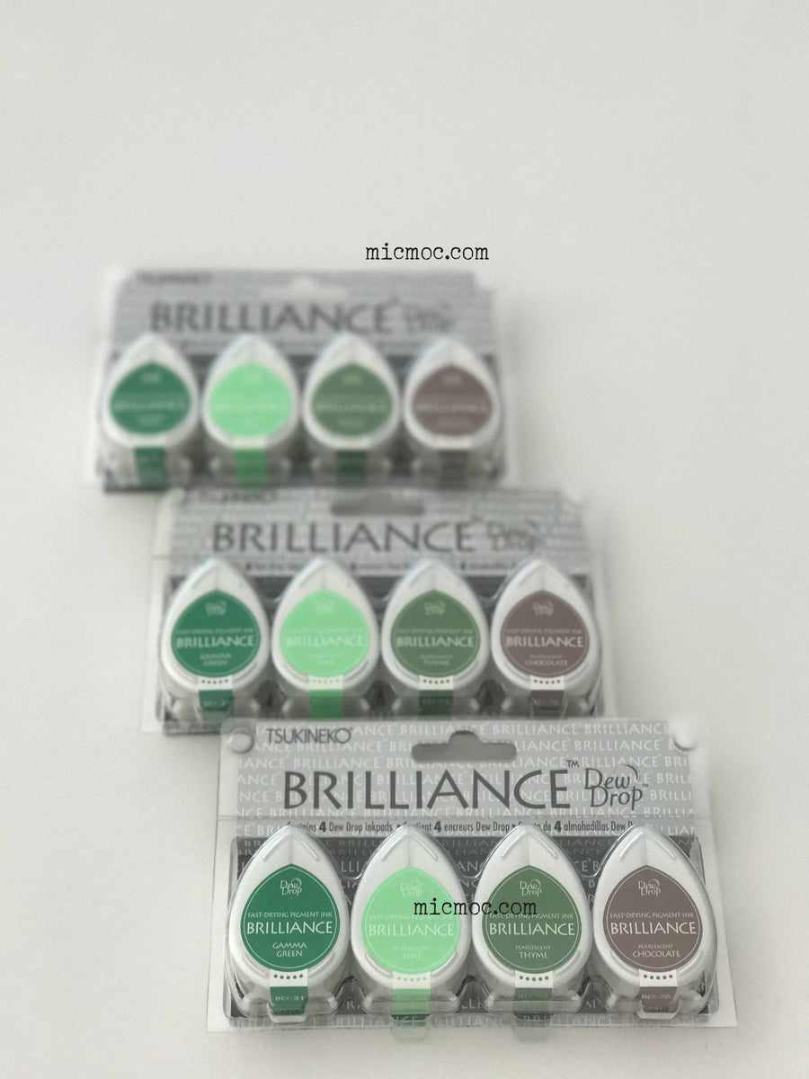 Tsukineko Brilliance Dew Drop Pigment Inks - Tree House by micmoc.com at Mic Moc