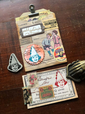 'Vintage Circus Girl' Rubber Stamp by Mic Moc (サーカスの女の子-ビンテージ) from micmoc.com