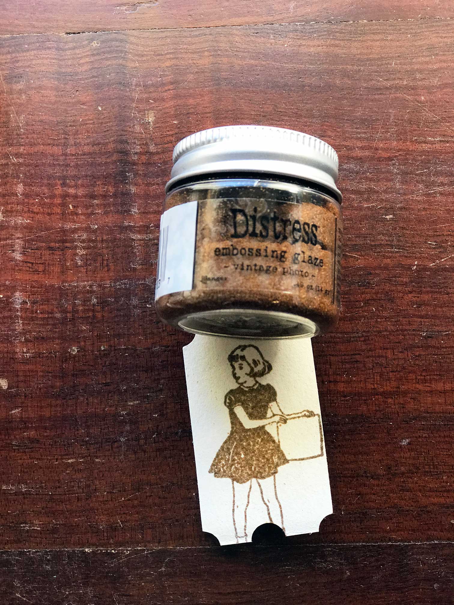 Distress Embossing Glaze - Vintage Photo from Mic Moc at micmoc.com