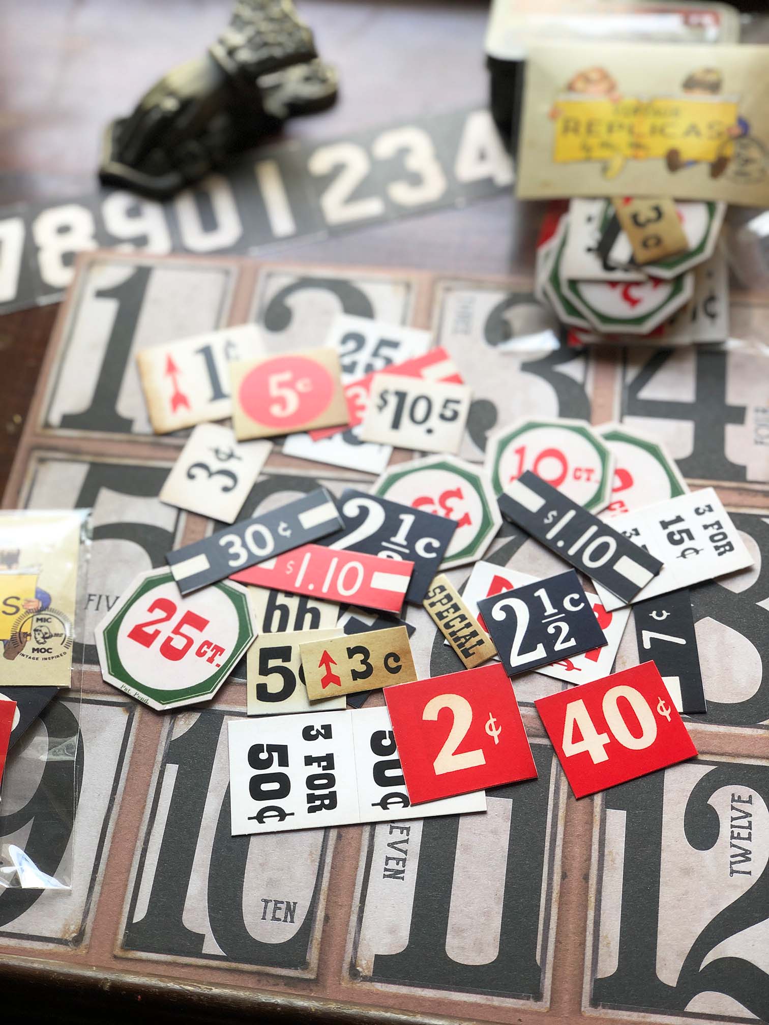 Vintage Price Tickets Die Cuts (アンティーク価格チケット’ 複製品) 